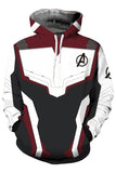 Avenger's Endgame Hoodie Quantum Realm Suit Zip Up Pullover Jacket Sweatshirt For Adults