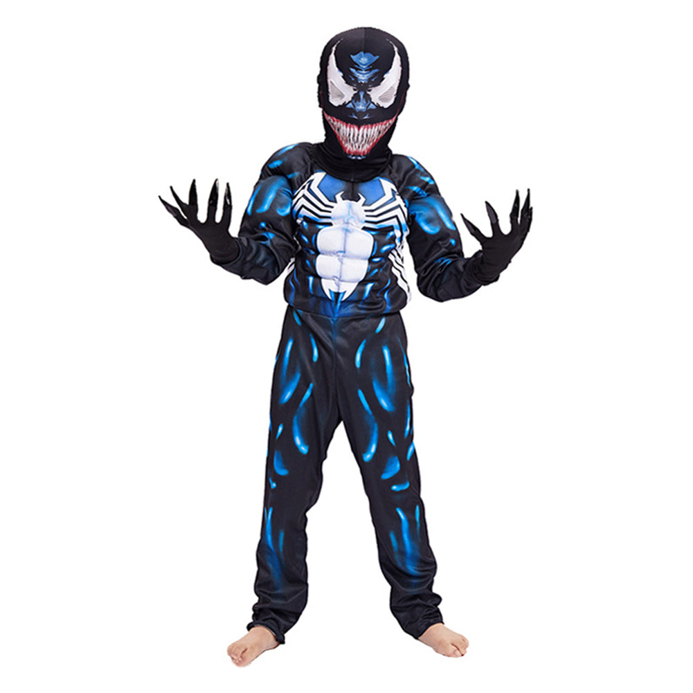 Venom Muscle For Kid Jumpsuit With Claws Cosplay Costume – TrendsinCosplay