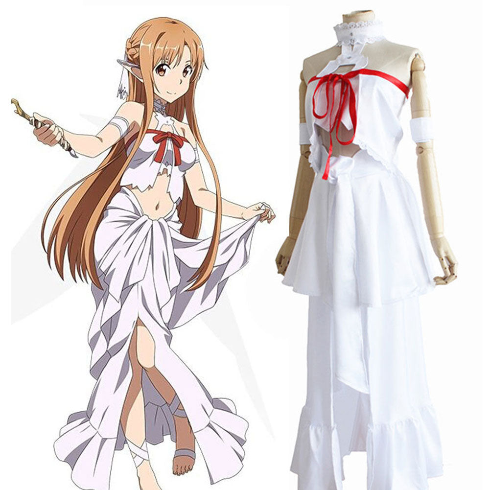 Sword Art Online Asuna Yuuki Asuna Dress Cosplay costume – TrendsinCosplay