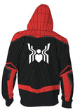 Spider-Man: Far From Home Hoodie Spiderman Peter Park 3D Zip Up Sweatshirt Unisex