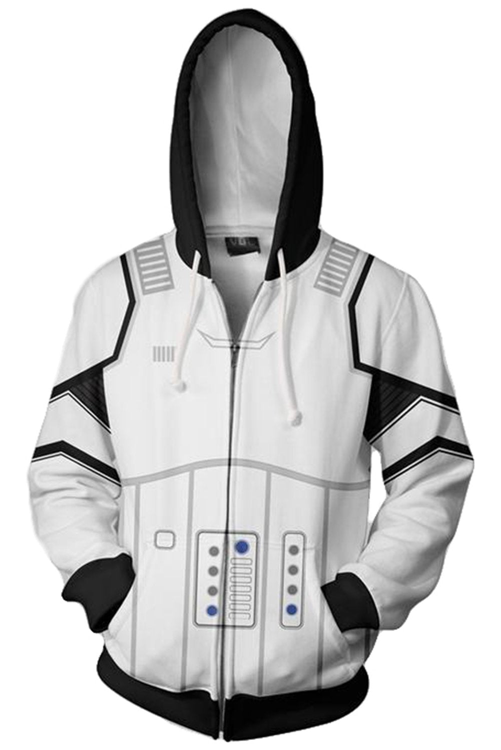 Star Wars Hoodie First Order Stoomtrooper Pullover Sweatshirt White