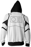 Star Wars Hoodie First Order Stoomtrooper Pullover Sweatshirt White