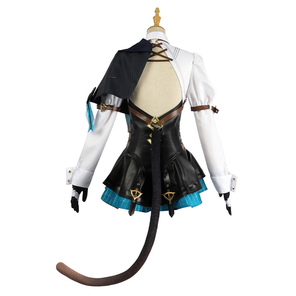 Genshin Impact Game Lynette Cosplay Costume Outfits Halloween Carnival Suit