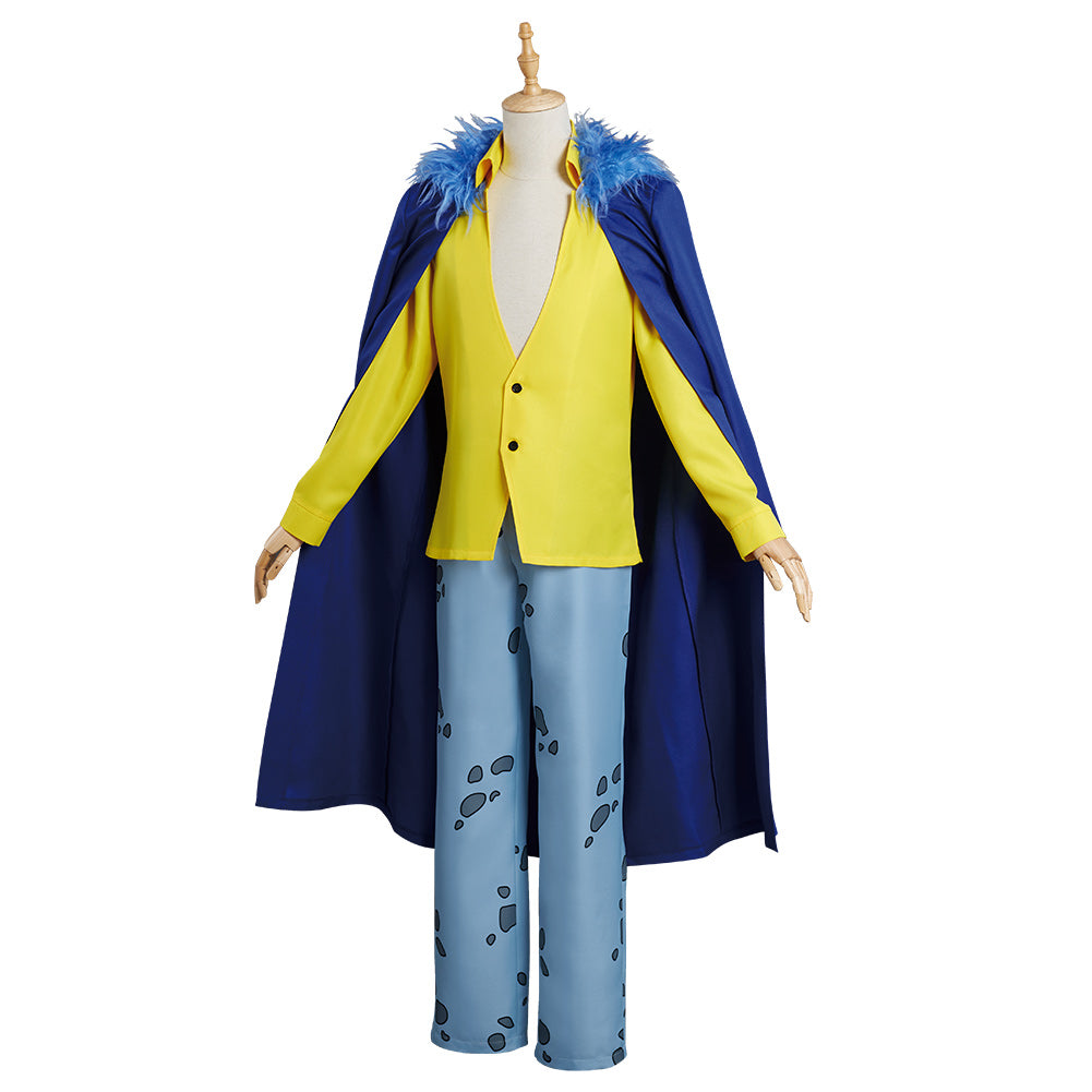 One Piece Trafalgar D. Water Law Halloween Carnival Suit Cosplay Costume Outfits