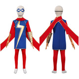 Kids Children Ms.Marvel Kamala Khan Cosplay Costume Outfits Halloween Carnival Suit