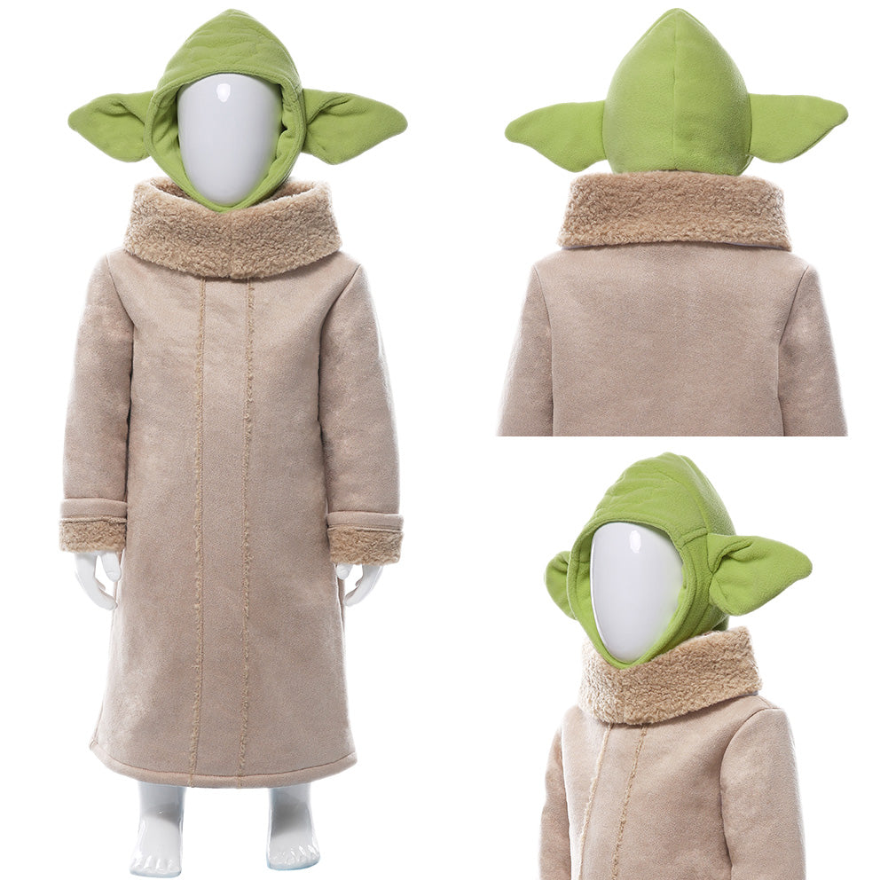 The Mando Yoda Baby Cosplay Costume For Kids Children