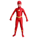 Kids The Flash Jumpsuit Cosplay Costume Outfits Halloween Carnival Suit