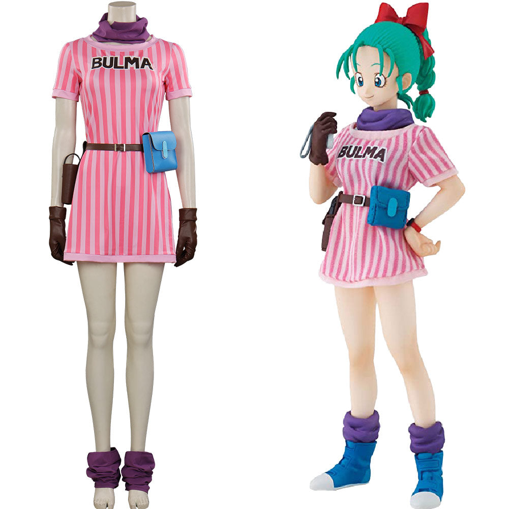 Dragon Ball Z  Bulma Halloween Carnival Suit Cosplay Costume Outfits