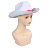 Movie 2023 Barbie Margot Robbie Cowboy Cosplay Hat Cap Halloween Costume Accessories