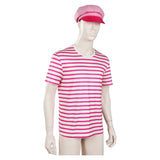 2023 Barbie Movie Ken Men T-shirt Hat Outfits Halloween Carnival Cosplay Costume