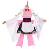 Demon Slayer Kanroji Mitsuri Cosplay Costume Maid Outfit