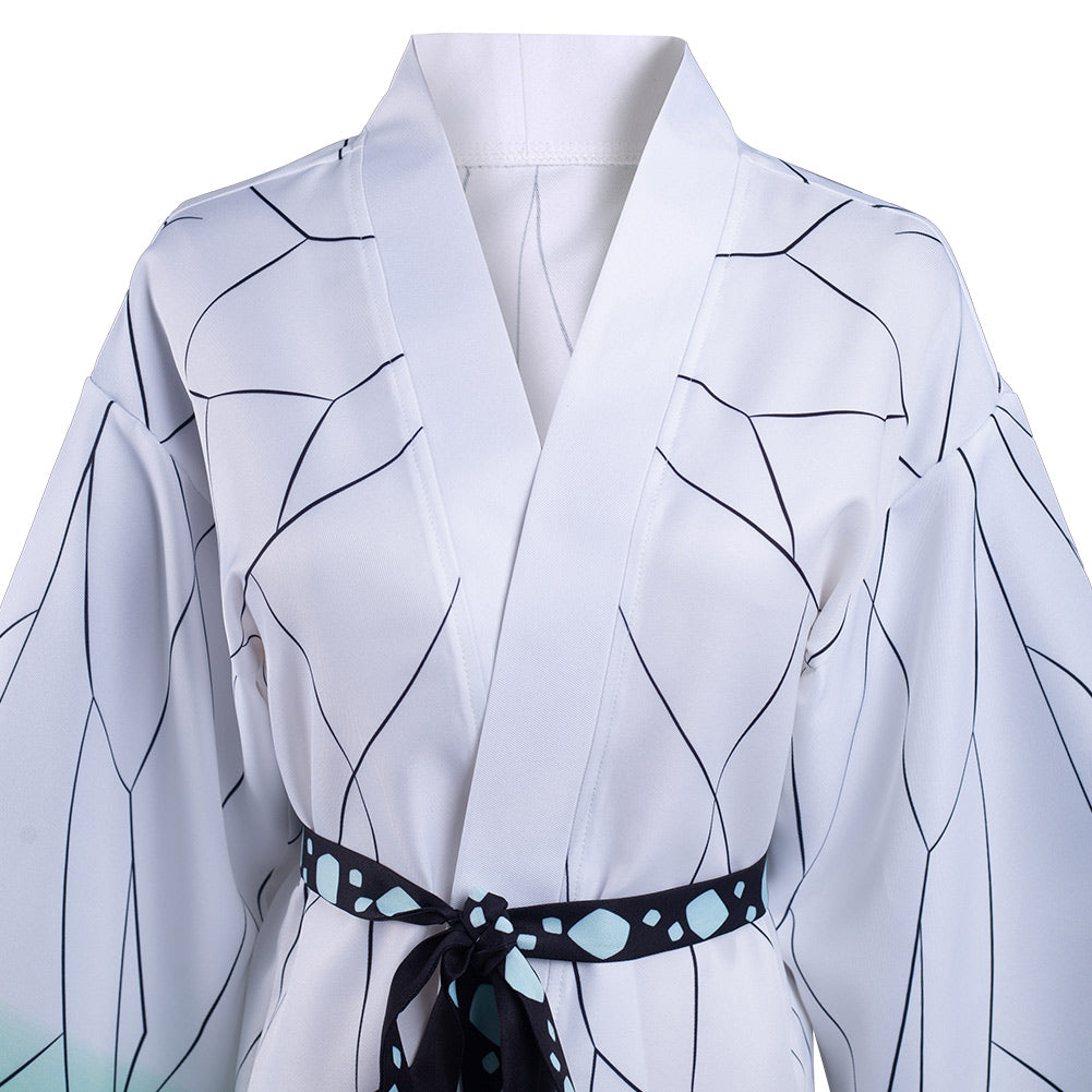 Demon Slayer Kimetsu no Yaiba Kochou Shinobu Halloween Carnival Suit Cosplay Costume Cloak Earings Belt Outfits