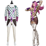 Jojo's Bizarre Adventure  Stone Ocean Narciso Anasui Halloween Carnival Suit Cosplay Costume Jumpsuit Outfits