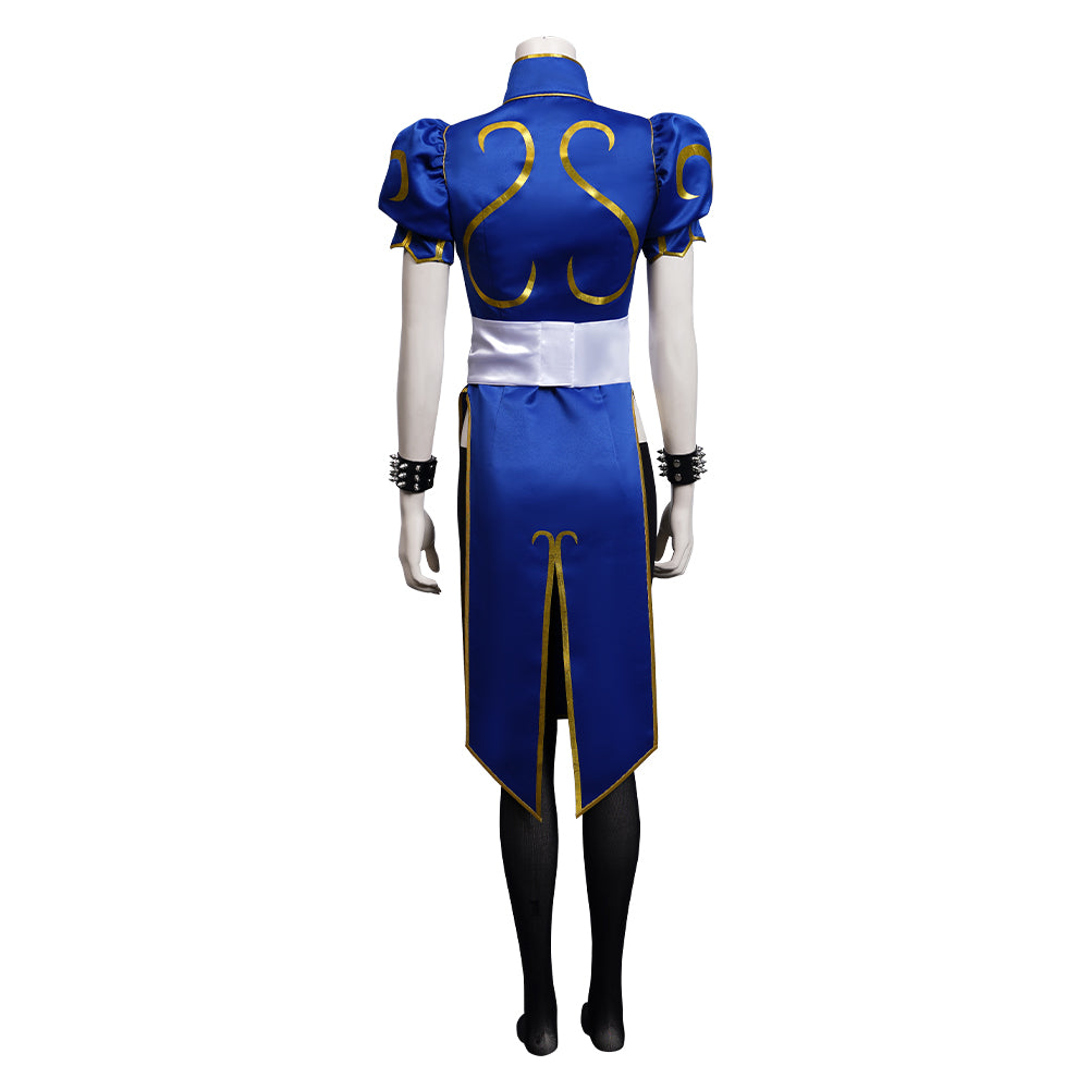 Game Street Fighter(SF)-Chun-Li Halloween Carnival Suit Cosplay Costume Cheongsam Dress Outfits