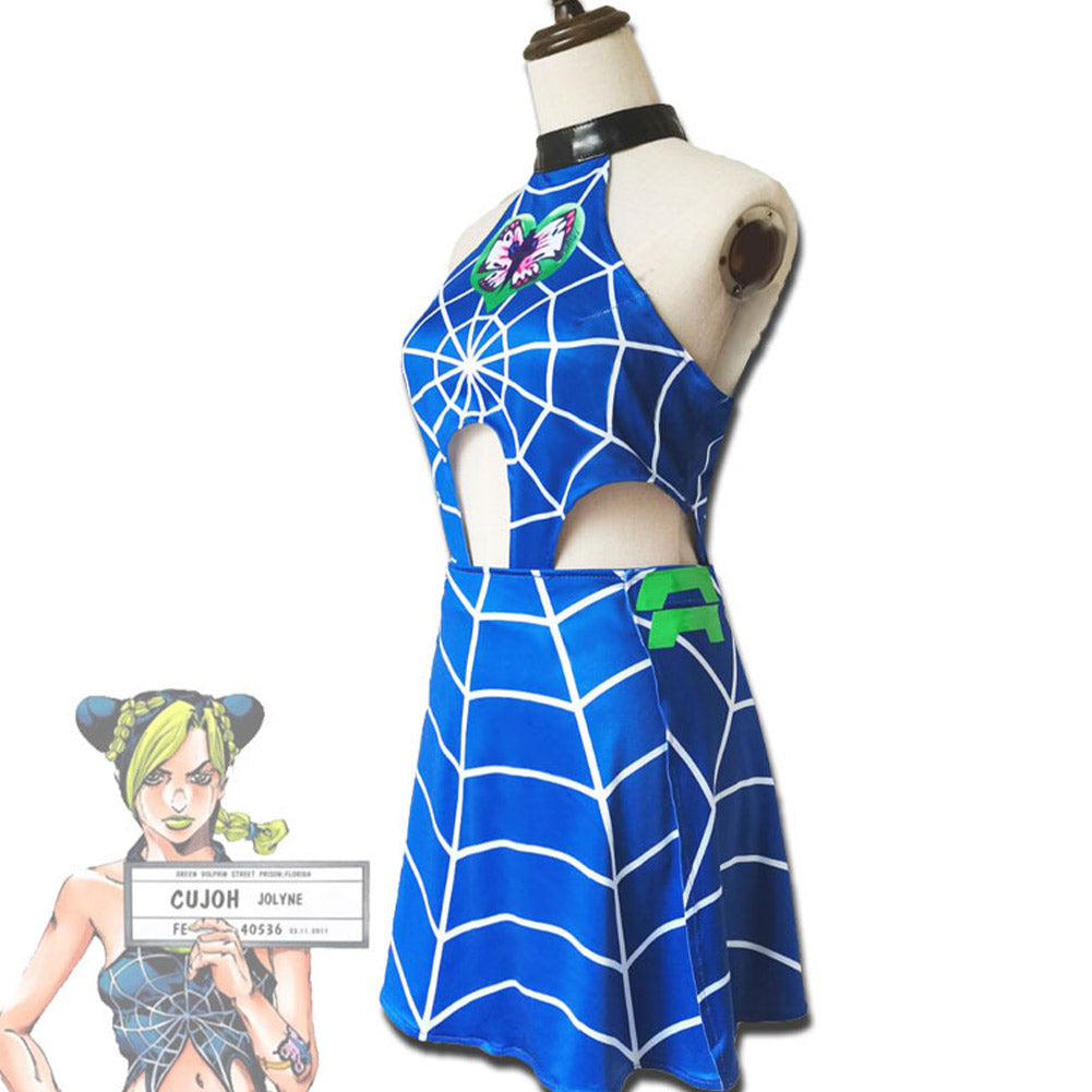 JoJo‘s Bizarre Adventure Jolyne Cujoh Halloween Carnival Suit Cosplay Costume Dress