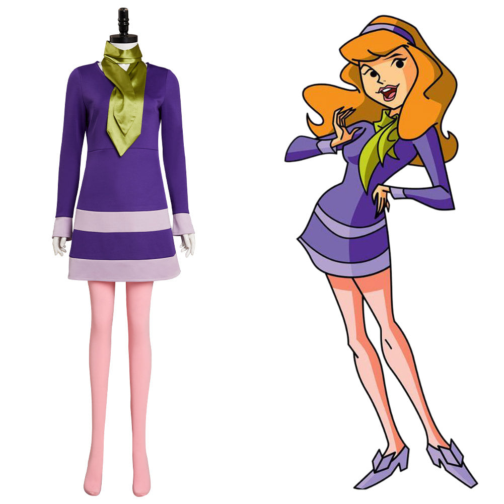 Scooby Doo Where Are You Daphne Blake Cosplay Costume – TrendsinCosplay