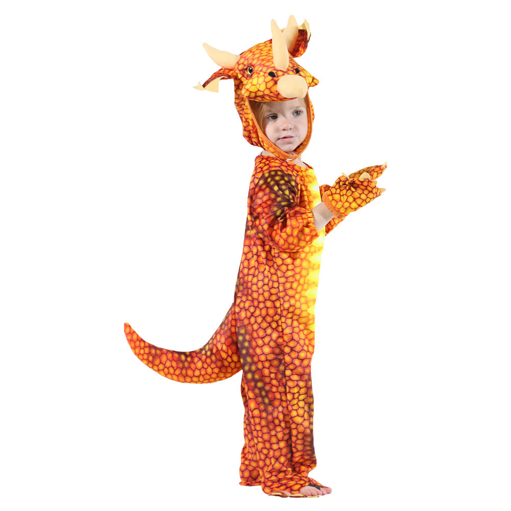 Kids Infant/Toddler Rust Triceratops Dinosaur T-Rex Cosplay Costume