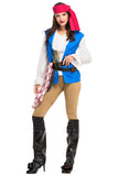 Girls womens females ladies pirate costume Halloween Cosplay