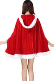 Christmas Red Little Red Hood Mrs Santa Cosplay Costume Adult