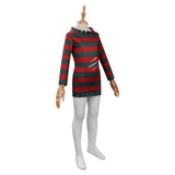 Kids Children A Nightmare On Elm Street：Freddy Krueger Cosplay Costume Halloween Carnival Suit