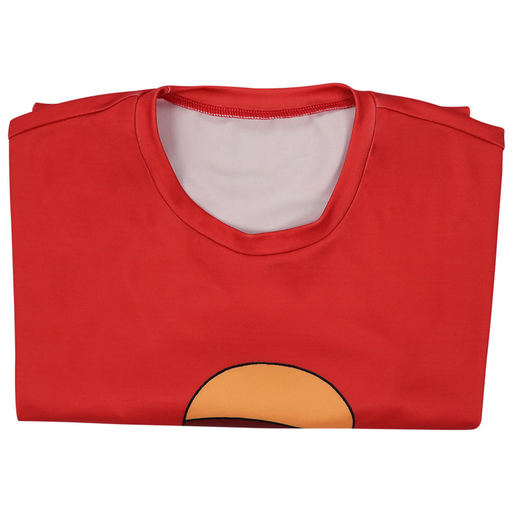 One Piece Red Luffy Outline T-Shirt