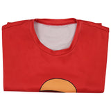 One Piece Movie Red Luffy Cosplay T-shirt Men Women Summer Short Sleeve Shirt
