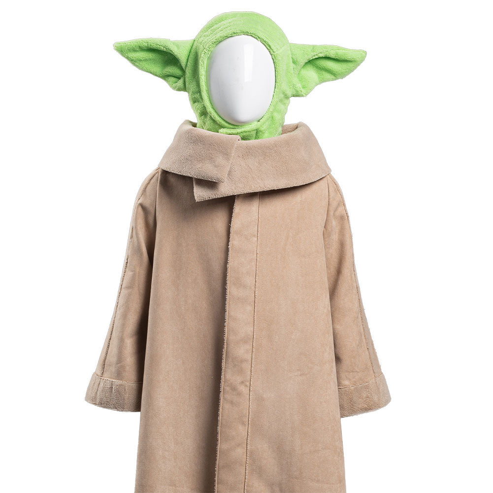 The Mando Baby Yoda Halloween Carnival Suit Cosplay Costume Robe Hat Outfits