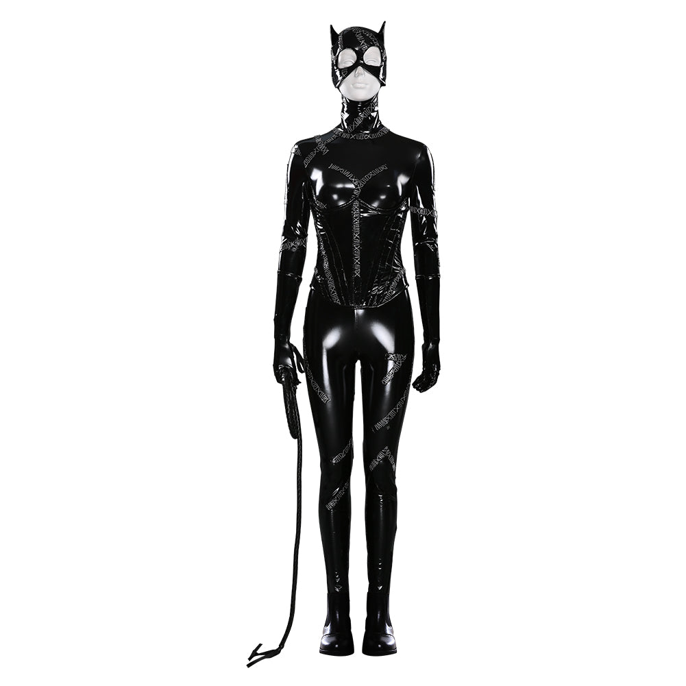 Batman Returns-DC Catwoman -Selina Kyle Halloween Carnival Suit Cosplay Costume Jumpsuit Outfits