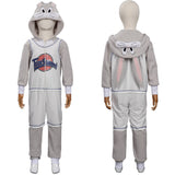 Animal Rabbit Bugs Bunny Halloween Carnival Suit Cosplay Costume Jumpsuit Sleepwear Pajams Outfits Kids Children