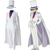 Detective Conan Kid The Phantom Thief Magic Kaito Kuroba Kaito Uniform Cosplay Costume