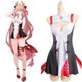 Genshin Impact Yae Miko Cosplay Costume Swimsuit Outfits Halloween Carnival Suit
