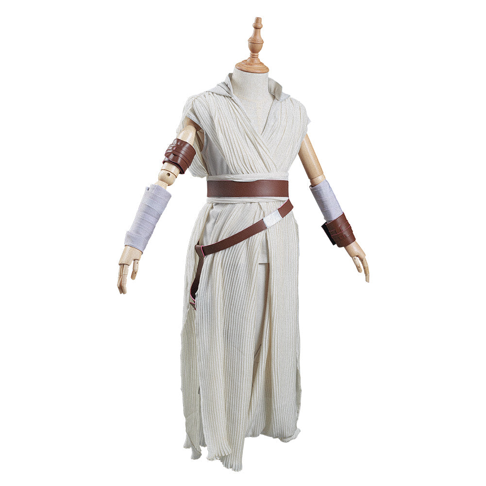 The Rise of Skywalker Rey Halloween Carnival Suit Cosplay Costume Kids Children Outfits