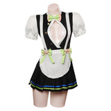 Demon Slayer Kanroji Mitsuri Cosplay Costume Maid Dress  Outfits Halloween Carnival Suit