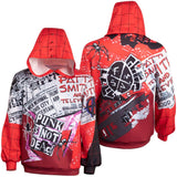 Spider-Man: Into the Spider Verse Spider Punk Hoodie Sweater Halloween Carnival Cosplay Costume