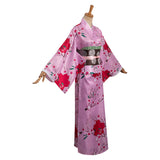Anime Demon Slayer Kanroji Mitsuri  Cosplay Costume Kimono Outfits Halloween Carnival Party Disguise Suit