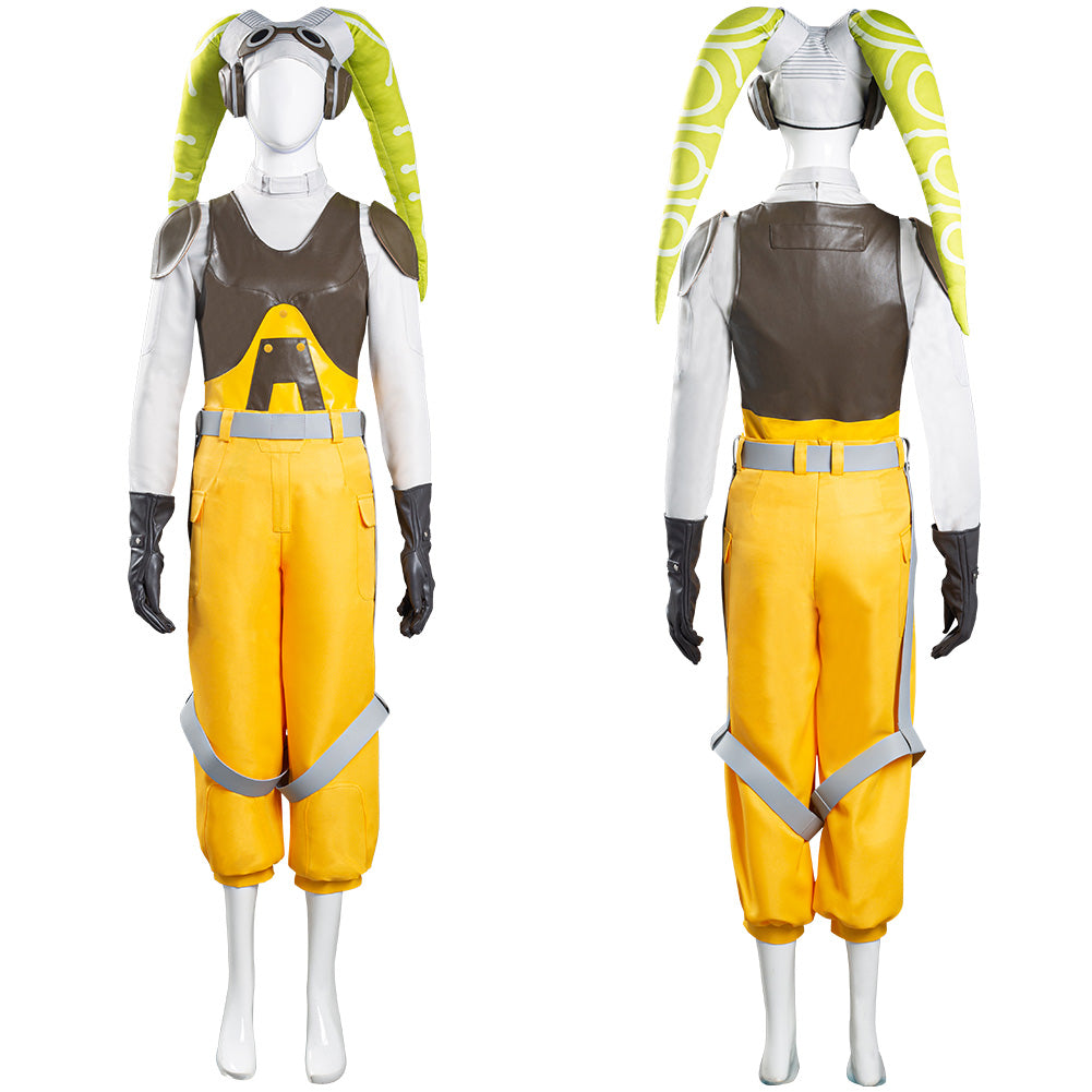 Star Wars Rebels Hera Syndulla Halloween Carnival Suit Cosplay Costume Women Vest Pants Outfits