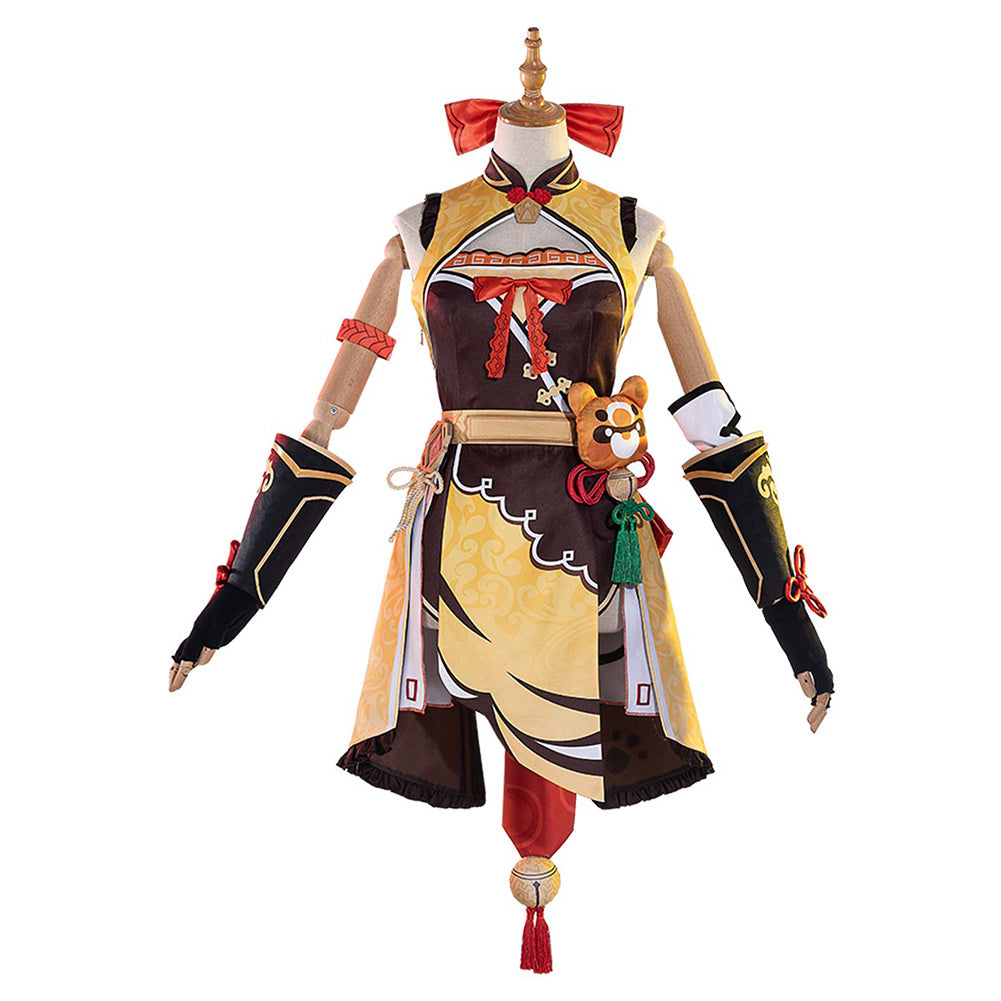 Game Genshin Impact Xiangling Halloween Carnival Costume Cosplay Costu ...