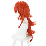 Anime Genshin Impact Diluc Ragnvindr Carnival Halloween Party Props Cosplay Wig Heat Resistant Synthetic Hair
