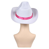 Movie 2023 Barbie Margot Robbie Cowboy Cosplay Hat Cap Halloween Costume Accessories