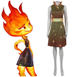 Elemental-Ember Cosplay Costume Outfits Halloween Carnival Party Disguise Suit