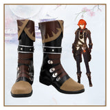 Genshin Impact Diluc Ragnvindr Cosplay Shoes Boots Halloween Costumes Accessory Custom Made