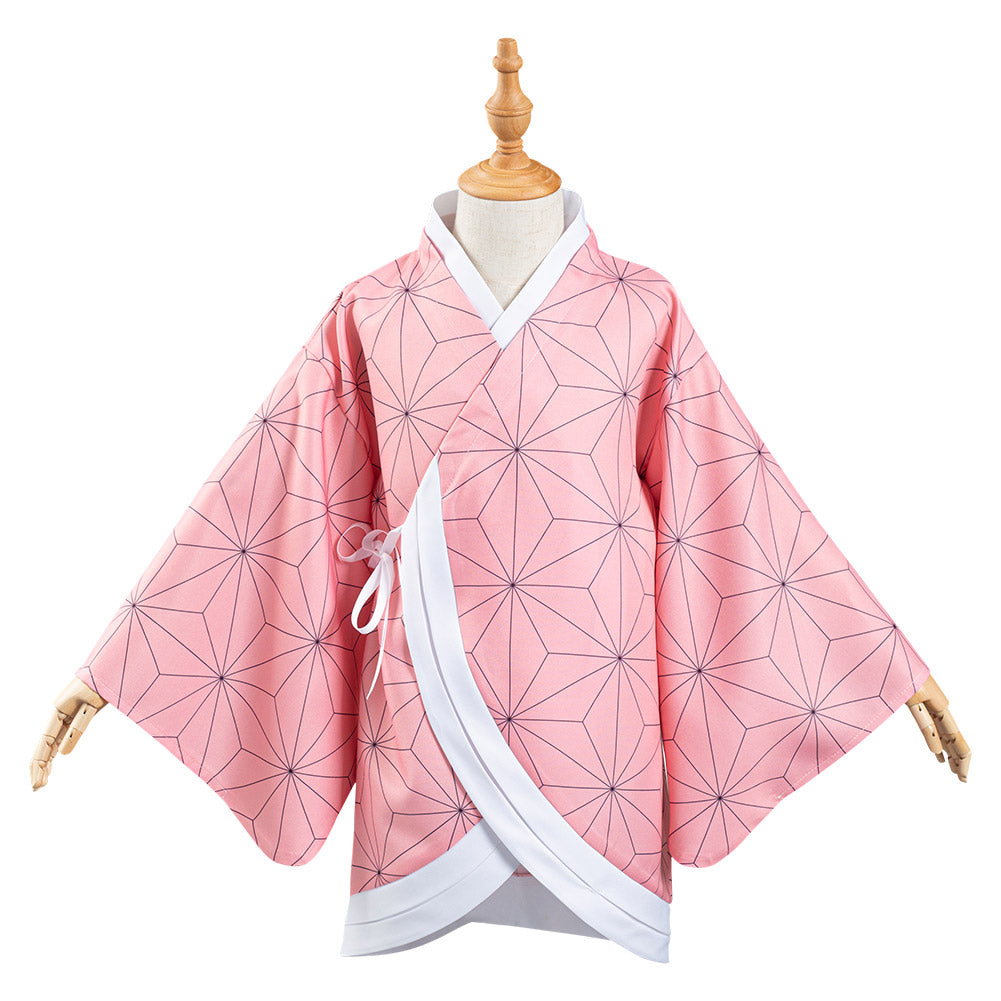 Mens Cosplay Costume Demon Slayer Kimetsu no Yaiba Coat Cloak Kimono Robe  Yukata