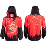 Spider-Man: Across the Spider-Verse Miles Morales Hoodie Sweater Halloween Carnival Cosplay Costume