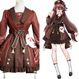 Genshin Impact Hutao Cosplay Costume Lolita Dress Outfits Halloween Carnival Suit
