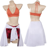 One Piece Film: Red Nami Cosplay Costume Top Skirt Outfits Halloween Carnival Suit