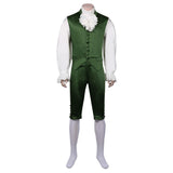 Musical-Hamilton Green Halloween Carnival Suit Cosplay Costume Replica Colonial Victorian Edwardian Outffits