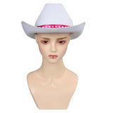 Movie 2023 Barbie Margot Robbie Cowboy Cosplay Hat Cap Halloween Costume Accessories