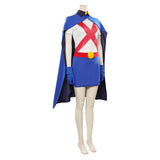Young Justice  Miss Martian Cosplay Costume T-shirt Skirt Cloak Outfits Halloween Carnival Suit