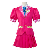 2023 Barbie Movie Sophia Pink Uniform Outfits Halloween Carnival Cosplay Costume