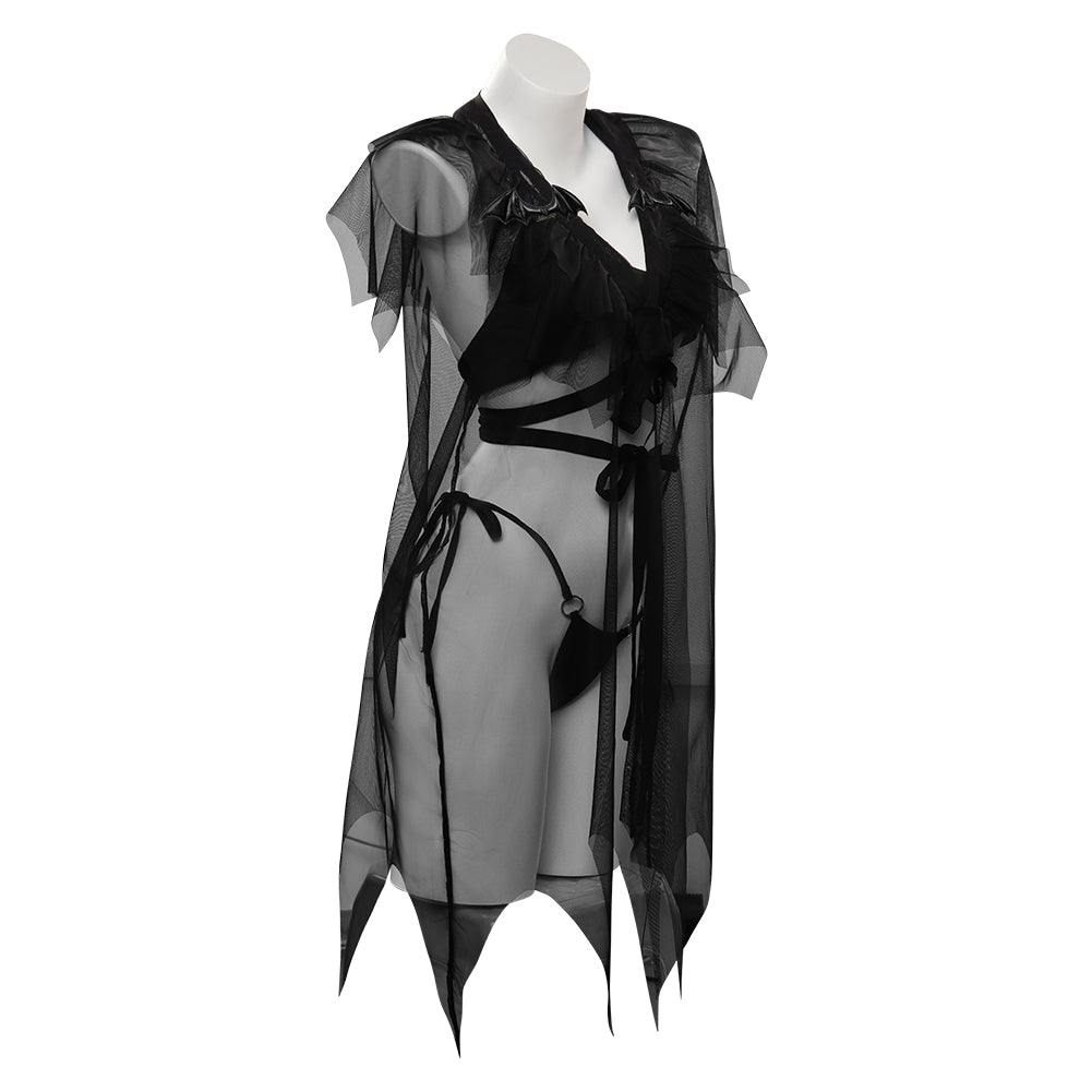 Wednesday Adams Wednesday Cosplay Costume Swimsuit Cloak Outfits Hallo –  TrendsinCosplay